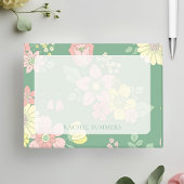 Modern Overlay Boho floral farbig Post-it Klebezettel