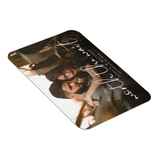 Modern Overlay für das Wait Wedding Foto Script Magnet (Rechte Seite)