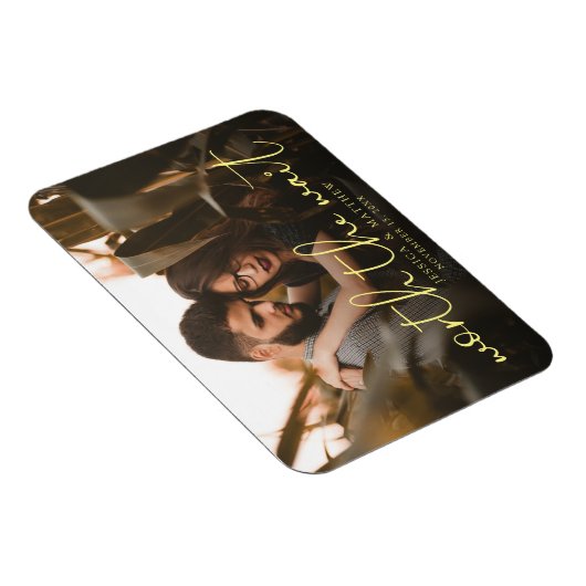 Modern Overlay für das Wait Wedding Foto Script Magnet (Rechte Seite)