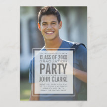 Modern Overlay Male Foto Graduation Party