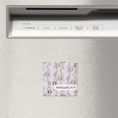 Modern Owls Children's Art Magnet (In Situ (Geschirrspüler))