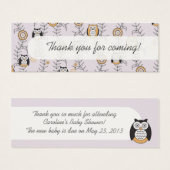 Modern Owls Gastgeschenk Tags (Vorne & Hinten)