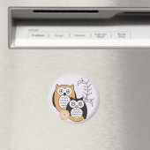 Modern Owls Magnet (In Situ (Geschirrspüler))
