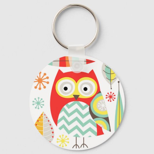 Modern Owls Schlüsselanhänger (Vorderseite)