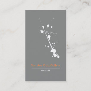 Modern Paint Painting Spritzer Business Card Visitenkarte