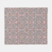 Modern Paint Spritzer Blush Fleecedecke (Vorderseite (Horizontal))