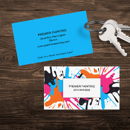 Modern Paint Spritzer Business Card Visitenkarte