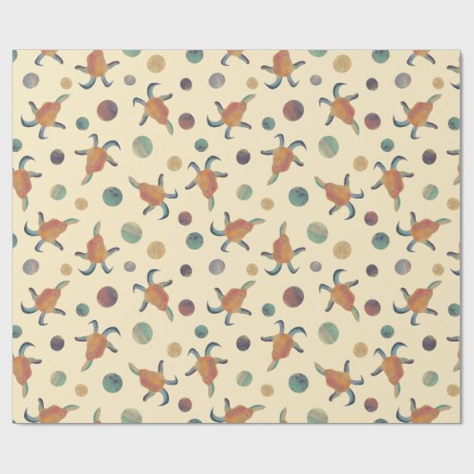 Modern Painted Goat Illustrations and Polka Dots Geschenkpapier (Flach)