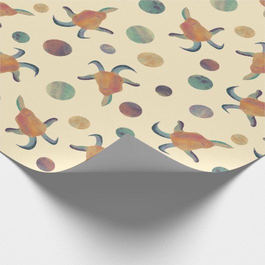 Modern Painted Goat Illustrations and Polka Dots Geschenkpapier (Ecke)
