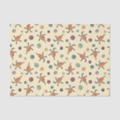 Modern Painted Goat Illustrations and Polka Dots Seidenpapier (Vorderseite)