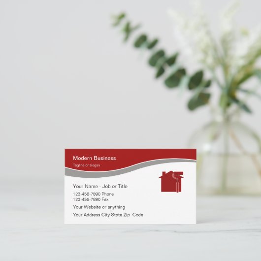 Modern Painter Best Visitenkarte (Stehend Vorderseite)