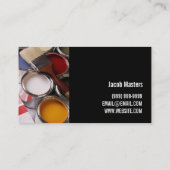 Modern Painter Business Card Visitenkarte (Rückseite)