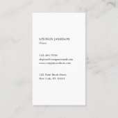 Modern Painter & Decorator Minimal Black White Visitenkarte (Rückseite)