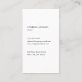 Modern Painter & Decorator Navy Blue and White Visitenkarte (Rückseite)