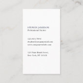 Modern Painter & Decorator Navy Blue White Visitenkarte (Rückseite)