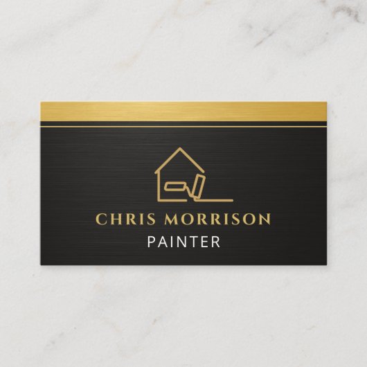 Modern Painter QR Code Visitenkarte (Vorderseite)