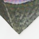 Modern Painting Purple Blue Orchid Flowers Fleecedecke (Ecke)