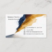 Modern Palette Visitenkarte (Rückseite)