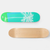 Modern Palm Silhouette D Brand Skateboard (Horizontal)