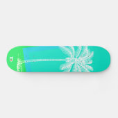 Modern Palm Silhouette D Brand Skateboard (Horizontal)