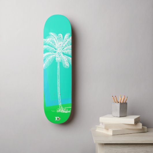 Modern Palm Silhouette D Brand Skateboard (Wandkunst)