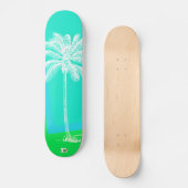 Modern Palm Silhouette D Brand Skateboard (Vorderseite)