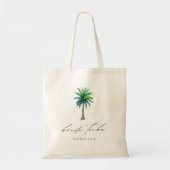 Modern Palm Tree Bride Tribe Bachelorette Tragetasche (Vorne)