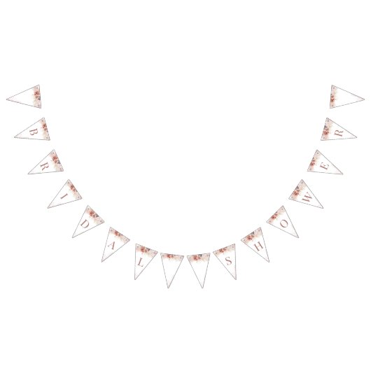 Modern Pampas Grass Terracotta Brautparty Wimpelkette (Alle)