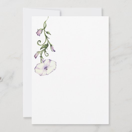 Modern Pansy Save the Date (Rückseite)