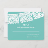 Modern Papa Picado - Farbe | HochzeitsrSVP RSVP Karte (Vorderseite)