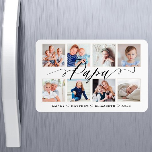Modern Papa Script | Entenkinder - FotoCollage Magnet
