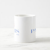 Modern Paris Frankreich Text Einzigartig Stilvoll Kaffeetasse (Mittel)