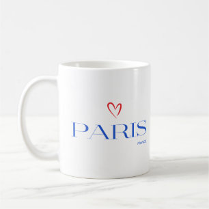 Modern Paris Frankreich Text Einzigartig Stilvoll Kaffeetasse