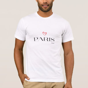 Modern Paris Frankreich Text Einzigartig Stilvoll T-Shirt