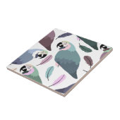 Modern Parrots Tropical Pattern Fliese (Seite)