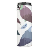 Modern Parrots Tropical Pattern Thermosbecher (Rückseite)