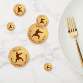 Modern Party Karate Martial Arts Happy Birthday Konfetti