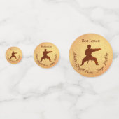 Modern Party Karate Martial Arts Happy Birthday Konfetti (Vorderseiten)