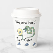 Modern Party Paper Cups Snake@Mouse Geburtstag Pappbecher (Vorderseite)