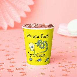 Modern Party Paper Cups Snake@Mouse Geburtstag Pappbecher