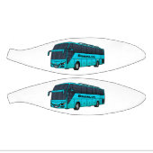 Modern passenger bus cartoon illustration mini basketball (Panele)