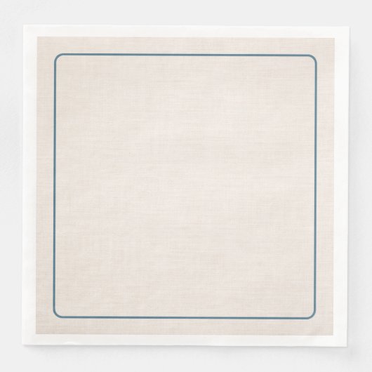 Modern Passover Seder Linen-Style Paper Napkin Serviette (Vorderseite)