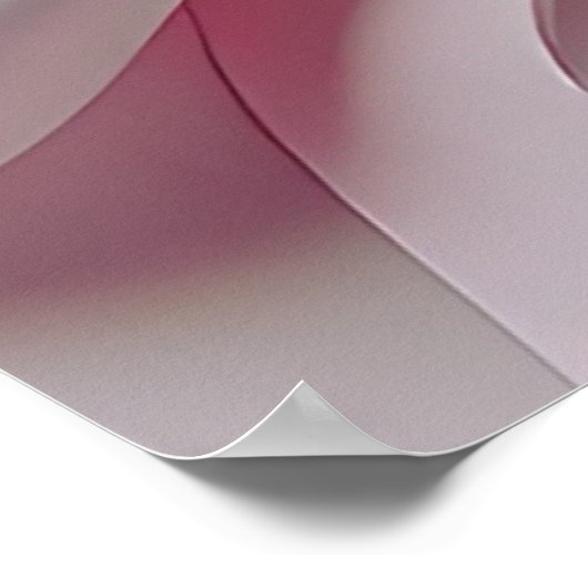 Modern Pastel Abstract 3D Face Art Poster (Ecke)