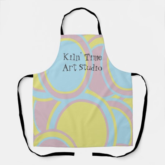 Modern Pastel Abstract Painting Schürze (Vorderseite)