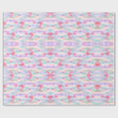 Modern Pastel Abstract Watercolor Seamless Geschenkpapier (Flach)