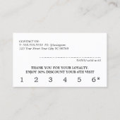 Modern Pastel Blue Pink Gradient Beauty Bold Salon Treuekarte (Rückseite)