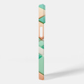Modern Pastel Geometric Block Phone Case Soft Mint (Rückseite / Rechts)