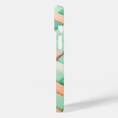 Modern Pastel Geometric Block Phone Case Soft Mint (Rückseite / Links)