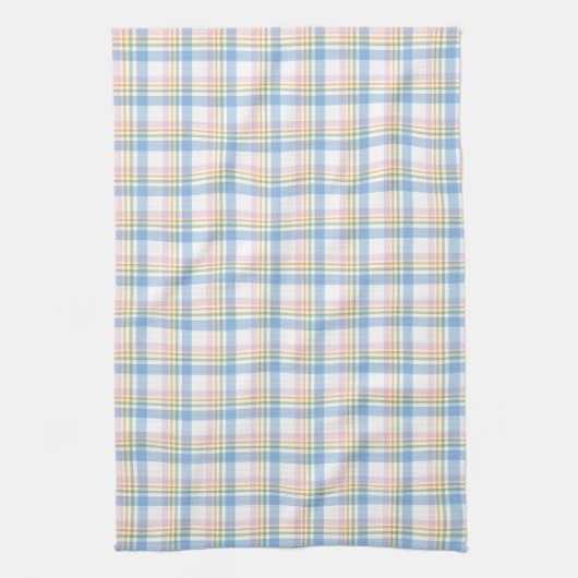 Modern Pastel Gingham Geschirrtuch (Vertikal)