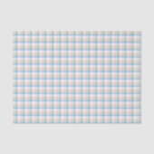 Modern Pastel Gingham Seidenpapier (Vorderseite)